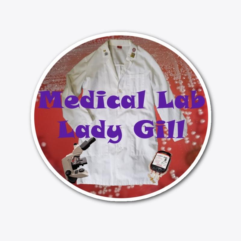 Medical Lab Lady Gill Logo